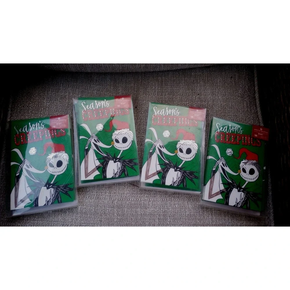 Jack‎ Skellington Vtg NOS Nightmare Before Christmas Cards 4 packs of 18 NEW